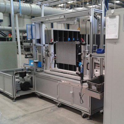 汽车空调冷却模块装配及性能检测设备